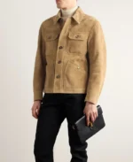 Tom Ford Heathered Suede Leather Jacket | Trendy Leather Jackets