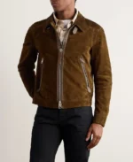 Tom Ford Suede Leather Bomber Jacket | Trendy Leather Jackets