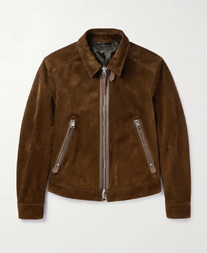 Tom Ford Suede Leather Bomber Jacket | Trendy Leather Jackets