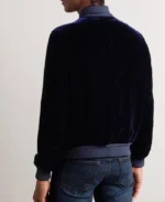 Tom Ford Velvet Navy Bomber Jacket | Trendy Leather Jackets
