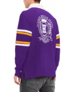 Tommy Hilfiger Purple Minnesota Vikings Cory Varsity Rugby T-Shirt | Trendy Leather Jackets