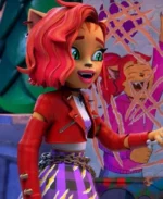 Toralei Stripe Monster High S02 Red Leather Jacket | Trendy Leather Jackets