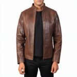 Trendy Alex Brown Leather Biker Jacket | Trendy Leather Jackets