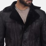 Trendy Furcliff Double Face Shearling Leather Jacket | Trendy Leather Jackets
