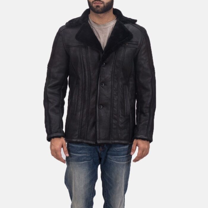 Trendy Furcliff Double Face Shearling Leather Jacket | Trendy Leather Jackets