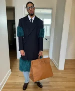 Tyrese Haliburton Black Long Fur Coat | Trendy Leather Jackets