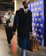 Tyrese Haliburton Black Long Fur Coat | Trendy Leather Jackets