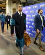 Tyrese Haliburton Black Long Fur Coat | Trendy Leather Jackets