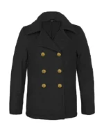 US NAVY Officer Peacoat Reefer Jacket | Trendy Leather Jackets