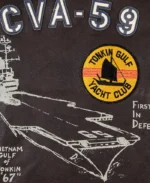 USS Forrestal Carrier Pilot's Vietnam Aviator Flight Jacket | Trendy Leather Jackets