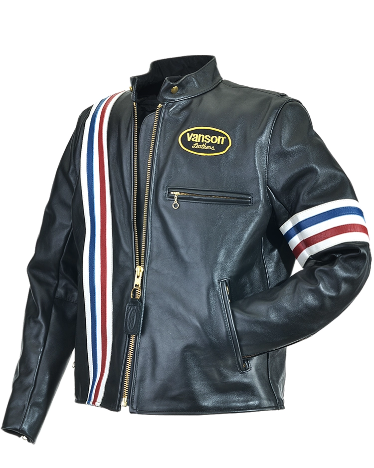 Vanson America Biker Leather Jacket