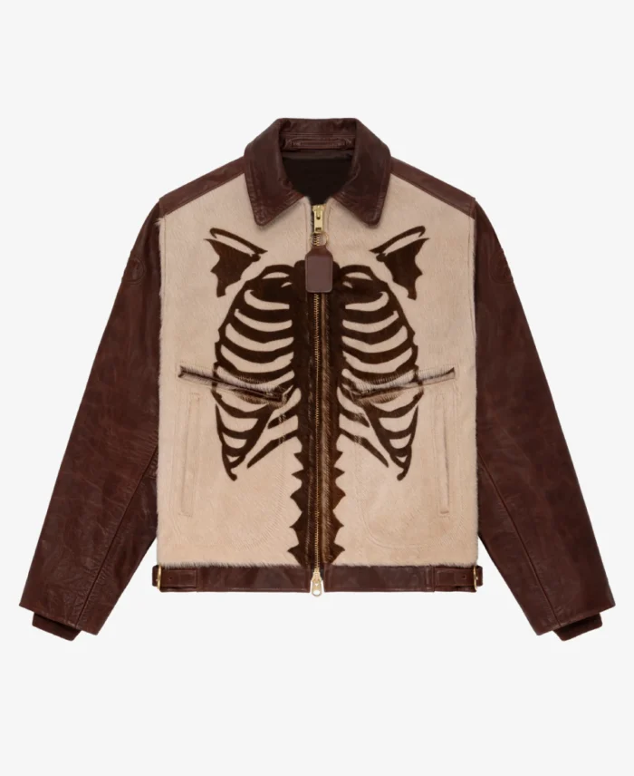 Vanson Pony Hair Bones Biker Jacket | Trendy Leather Jackets