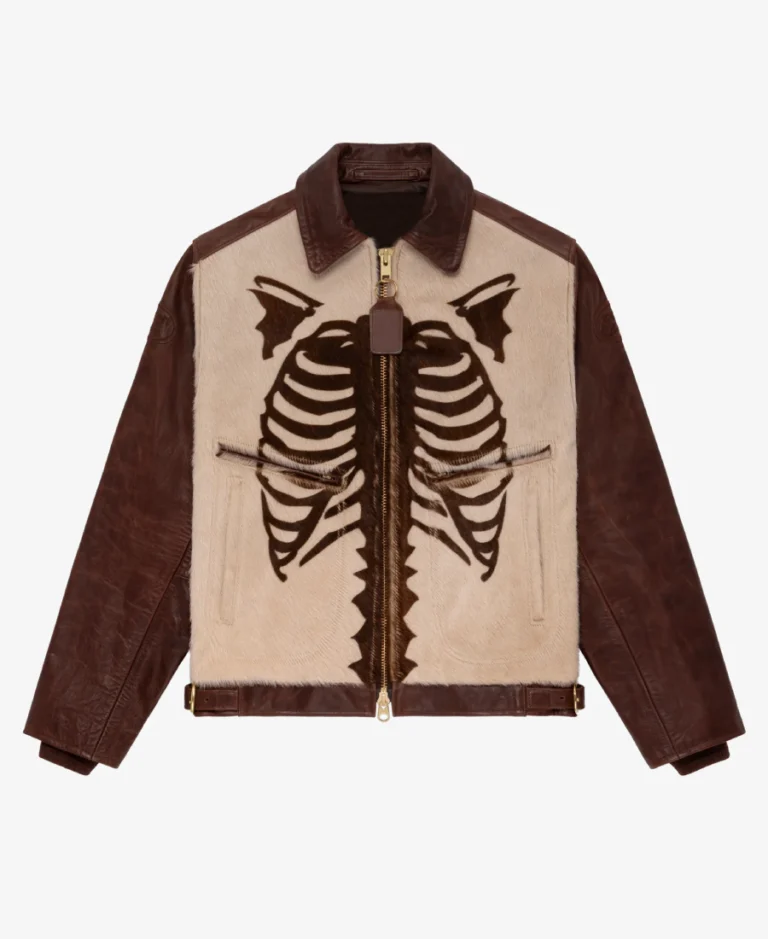 Vanson Pony Hair Bones Biker Jacket | Trendy Leather Jackets