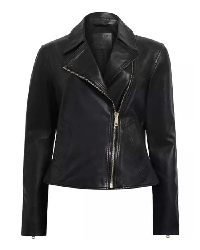 Vela Leather Biker Jacket