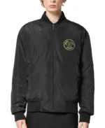 Versace Jeans Chromo Couture Reversible Bomber Jacket | Trendy Leather Jackets