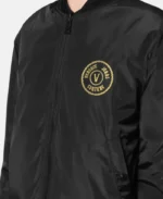 Versace Jeans Chromo Couture Reversible Bomber Jacket | Trendy Leather Jackets