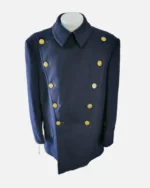 Vintage 1960's NYPD Officer Heavy Wool Reefer Jacket Coat | Trendy Leather Jackets