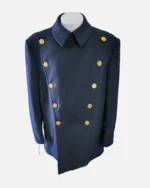 Vintage 1960's NYPD Officer Heavy Wool Reefer Jacket Coat | Trendy Leather Jackets