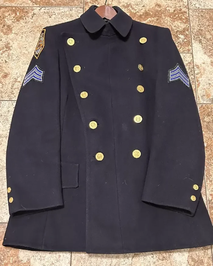 Vintage 1960's NYPD Sergeant Heavy Reefer Jacket