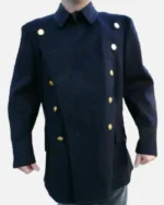Vintage 1970's NYPD Choker Style Reffer Coat Jacket