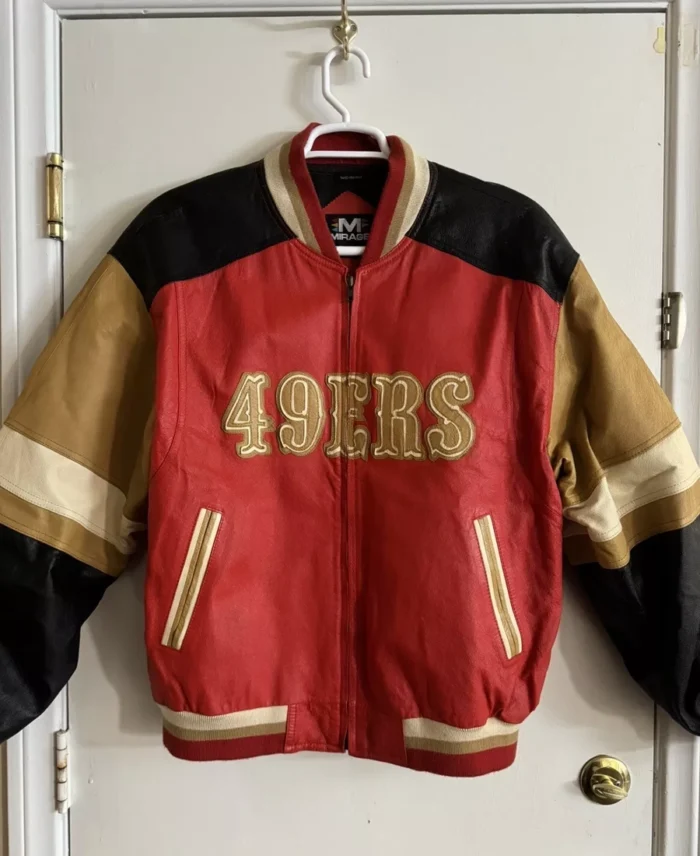 Vintage 1995 San Francisco 49ers Mirage Leather Jacket | Trendy Leather Jackets