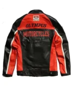 Vintage Black and Red Ferrari Leather Biker Jacket | Trendy Leather Jackets