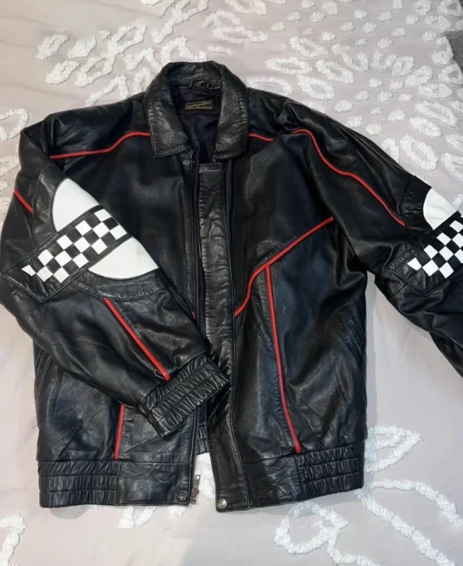 Vintage Black Leather Chevrolet Corvette Racing Jacket | Trendy Leather Jackets