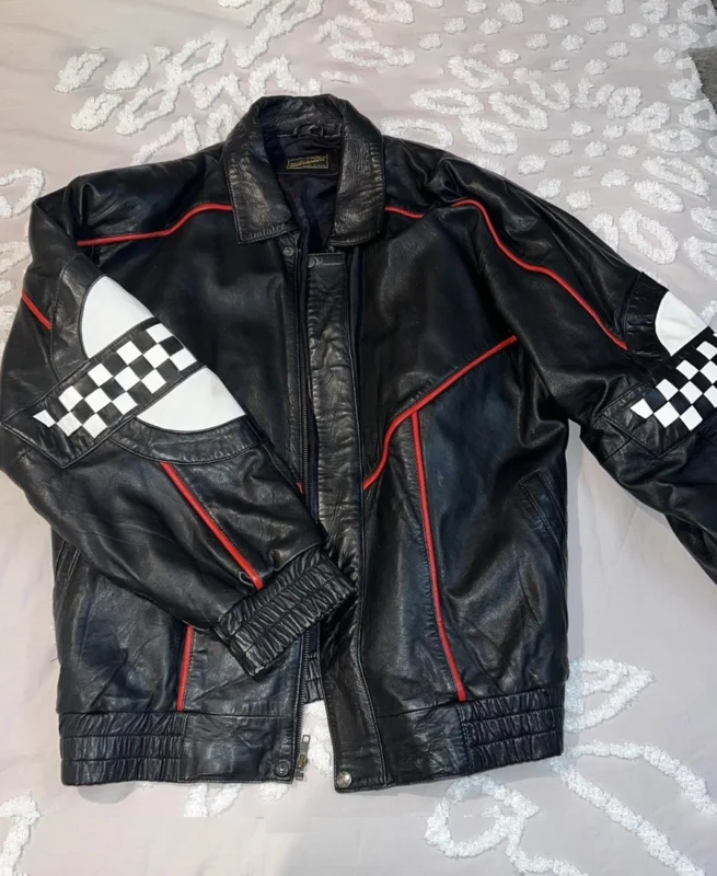 Vintage Black Leather Chevrolet Corvette Racing Jacket | Trendy Leather Jackets