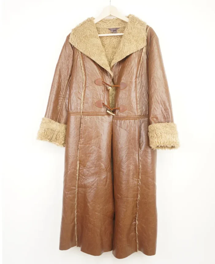 Vintage Faux Leather Afghan Coat | Trendy Leather Jackets