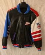 Vintage New York Giants Leather Reversible Jacket | Trendy Leather Jackets