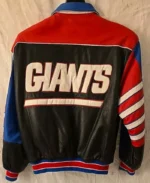Vintage New York Giants Leather Reversible Jacket | Trendy Leather Jackets