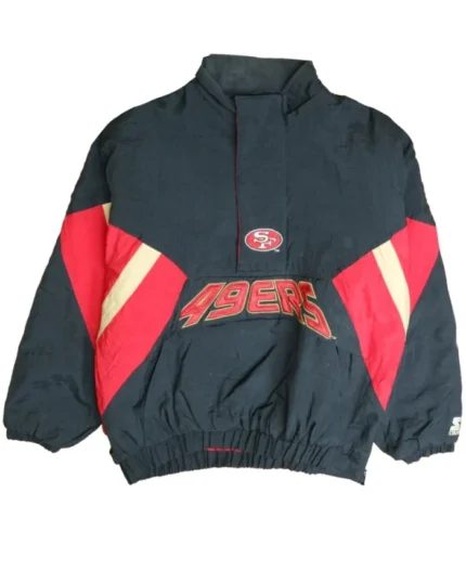 Vintage San Francisco 49ers Starter Puffer Jacket | Trendy Leather Jackets