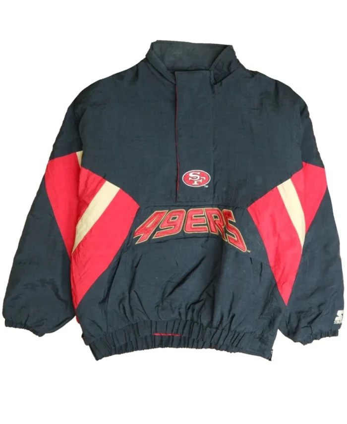 Vintage San Francisco 49ers Starter Puffer Jacket | Trendy Leather Jackets