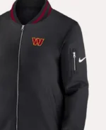 Washington Commanders Black Bomber Jacket | Trendy Leather Jackets