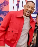 Will Smith Bad Boys Ride or Die 2024 Red Jacket | Trendy Leather Jackets