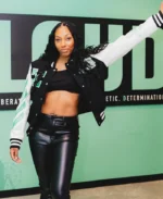 WNBA Off White X New York Liberty Varsity Jacket | Trendy Leather Jackets
