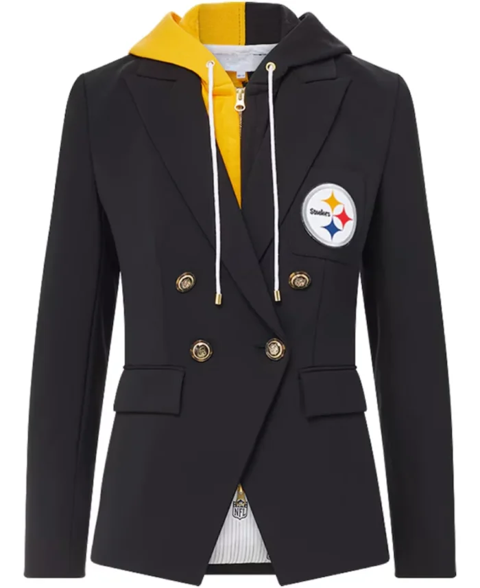 Women’s Pittsburgh Steelers Black Blazer | Sleek NFL Blazer