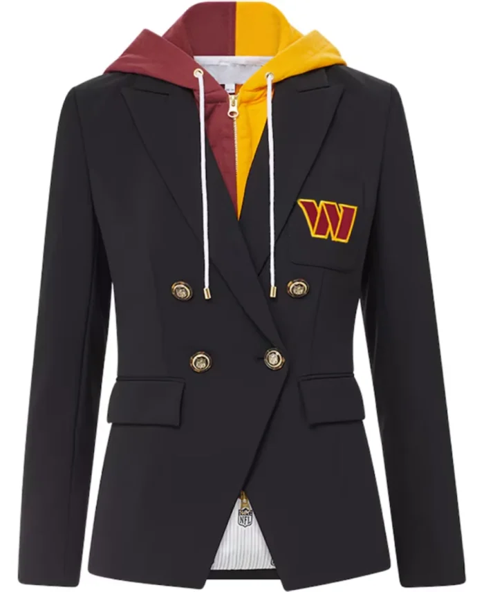 Women’s Washington Commanders Black Blazer | Chic NFL Blazer