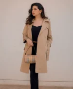 Women's Cia Nude Trench Coat | Trendy Leather Jackets
