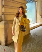Women's Cia Nude Trench Coat | Trendy Leather Jackets