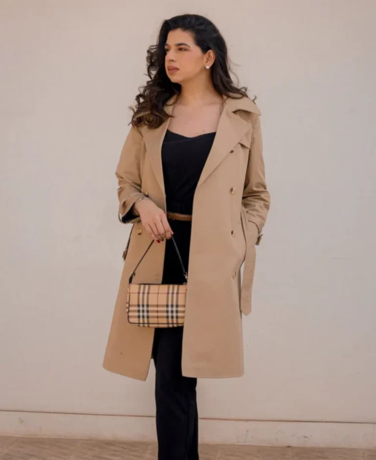 Women's Cia Nude Trench Coat | Trendy Leather Jackets