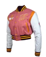 Women's DC PROPER Washington Cropped Varsity Jacket | Trendy Leather Jackets