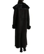 Women's Marlene Shearling Trimmed Suede Coat | Trendy Leather Jackets
