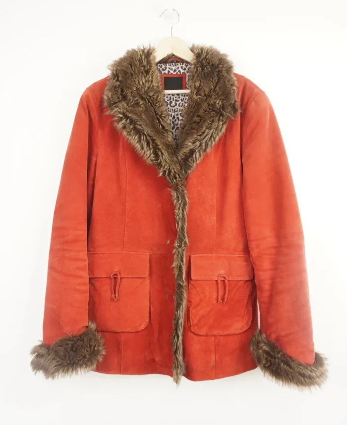 Women's Red Afghan Jacket | Trendy Leather Jackets