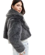 Women's Selfridge Crop Faux Fur Jacket | Trendy Leather Jackets