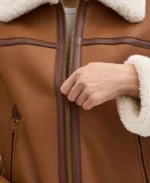 Women's Shearling Avaitor Leather Jacket | Trendy Leather Jackets