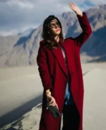 Women's The Desert Rose Deep Burgundy Long Coat | Trendy Leather Jackets