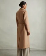 Wool Blend Double Breasted Blindseam Coat | Trendy Leather Jackets