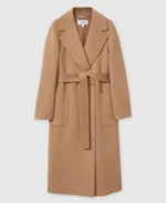 Wool Blend Double Breasted Blindseam Coat | Trendy Leather Jackets