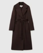 Wool Blend Double Breasted Blindseam Coat | Trendy Leather Jackets